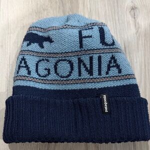 Patagonia Kids Blue and Navy Beanie